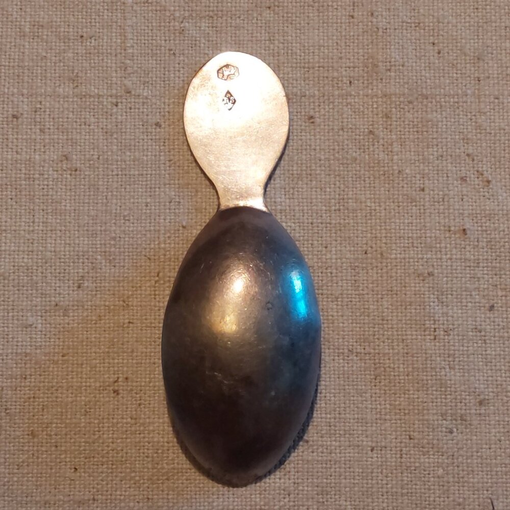 Antique hand-stamped Silver Tea Caddy spoon - Picture 3 of 4
